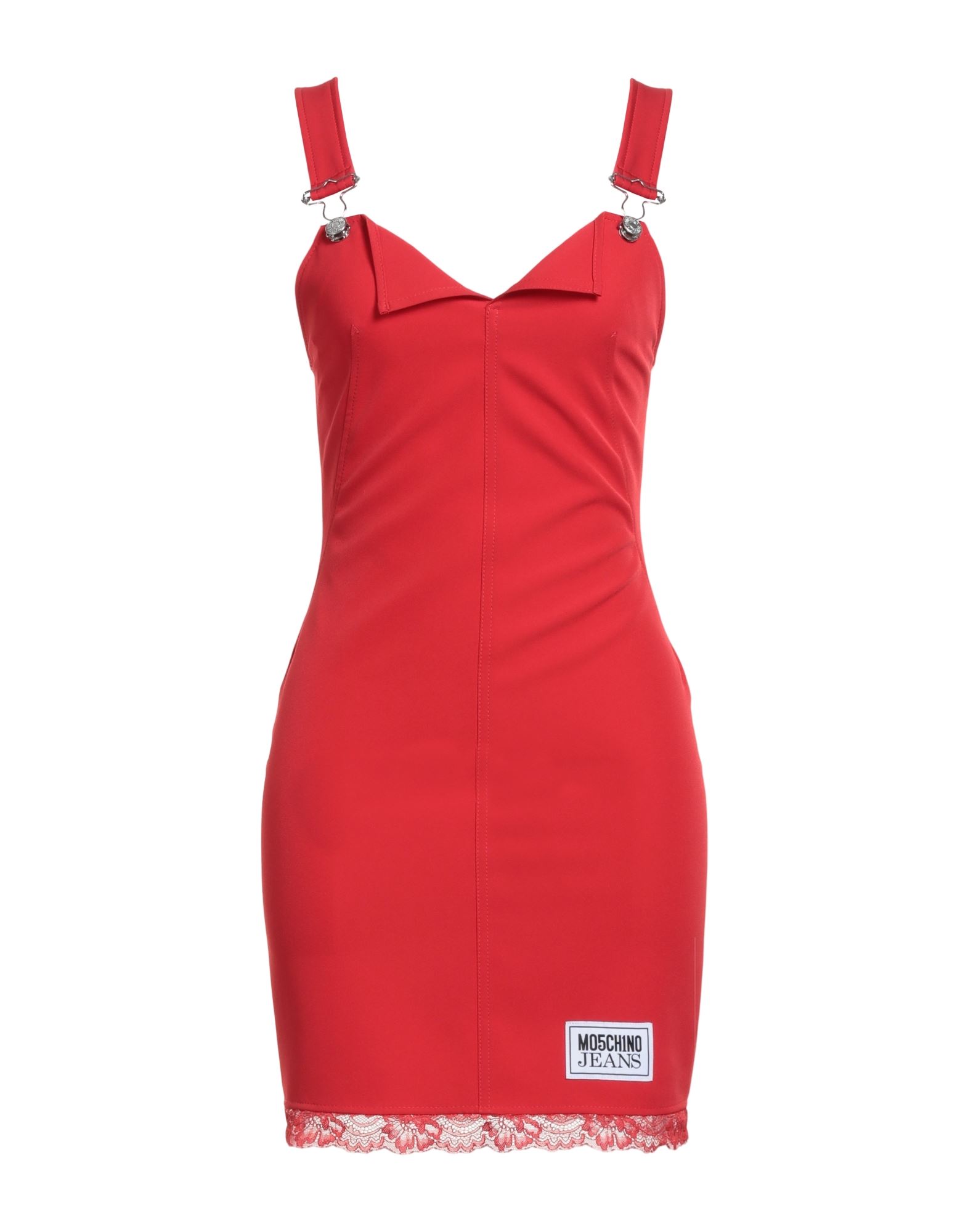 MOSCHINO JEANS Mini-kleid Damen Rot MOSCHINO JEANS Mini-kleid Damen Rot von MOSCHINO JEANS