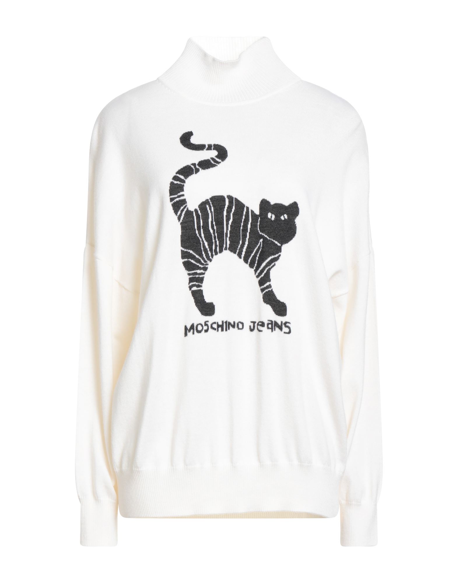 MOSCHINO JEANS Rollkragenpullover Damen Elfenbein von MOSCHINO JEANS