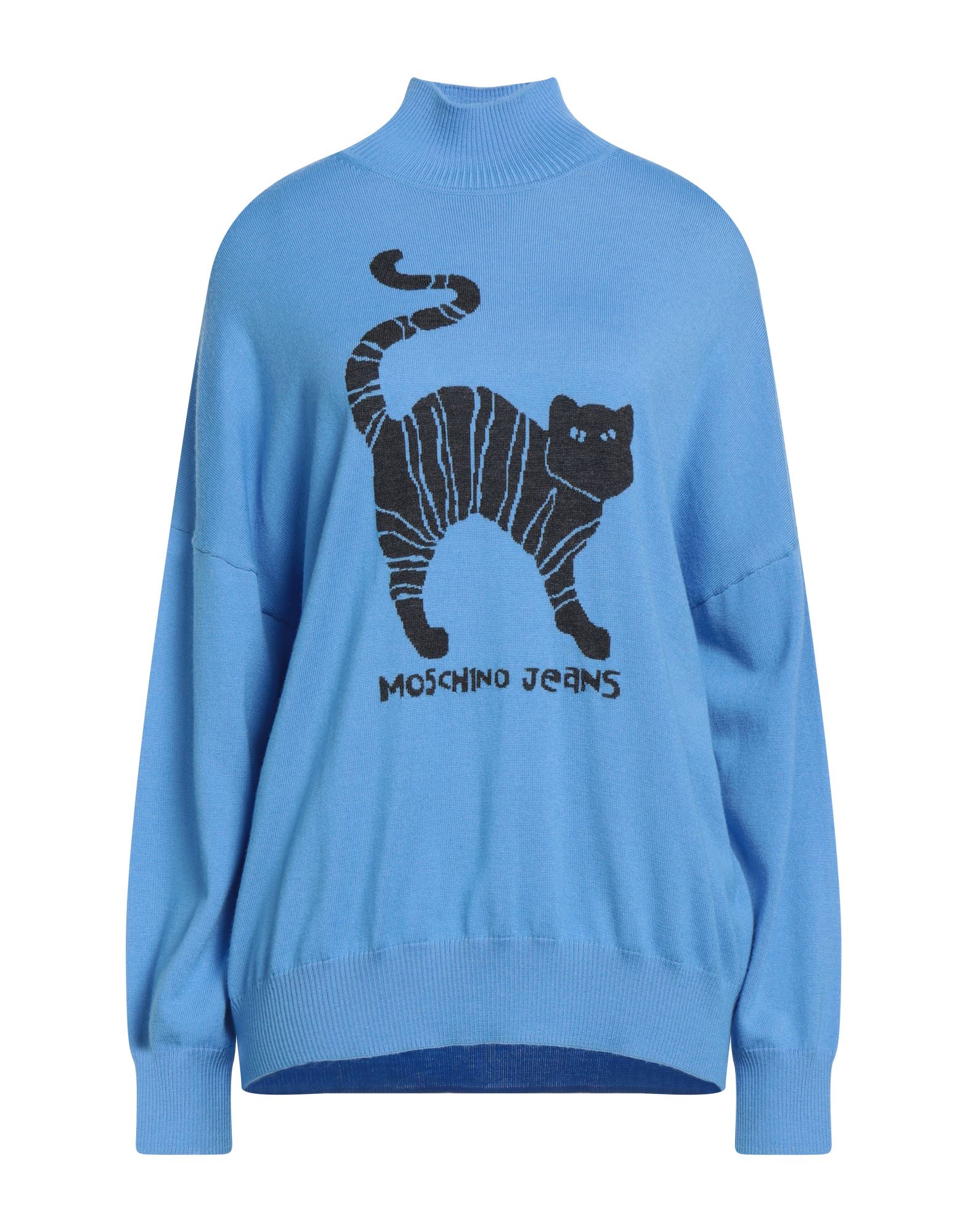 MOSCHINO JEANS Rollkragenpullover Damen Hellblau MOSCHINO JEANS Rollkragenpullover Damen Hellblau von MOSCHINO JEANS