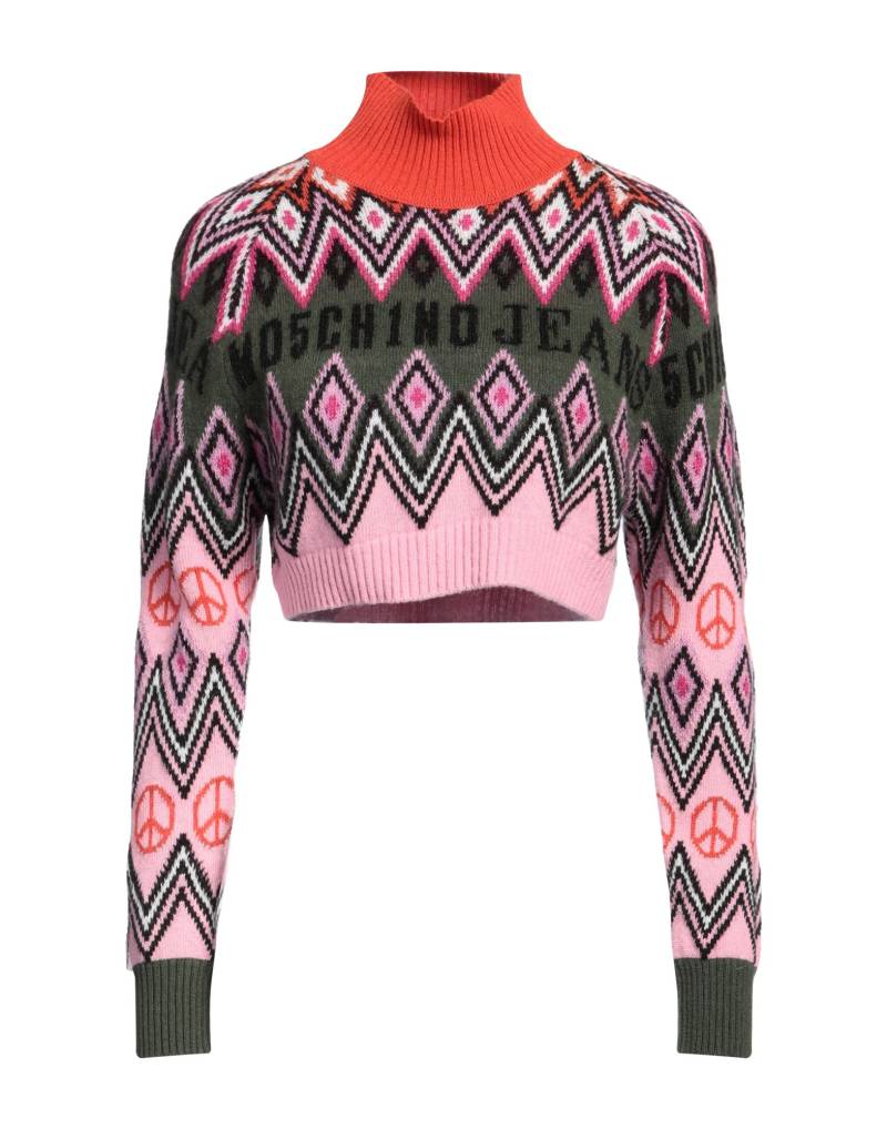 MOSCHINO JEANS Rollkragenpullover Damen Militärgrün von MOSCHINO JEANS