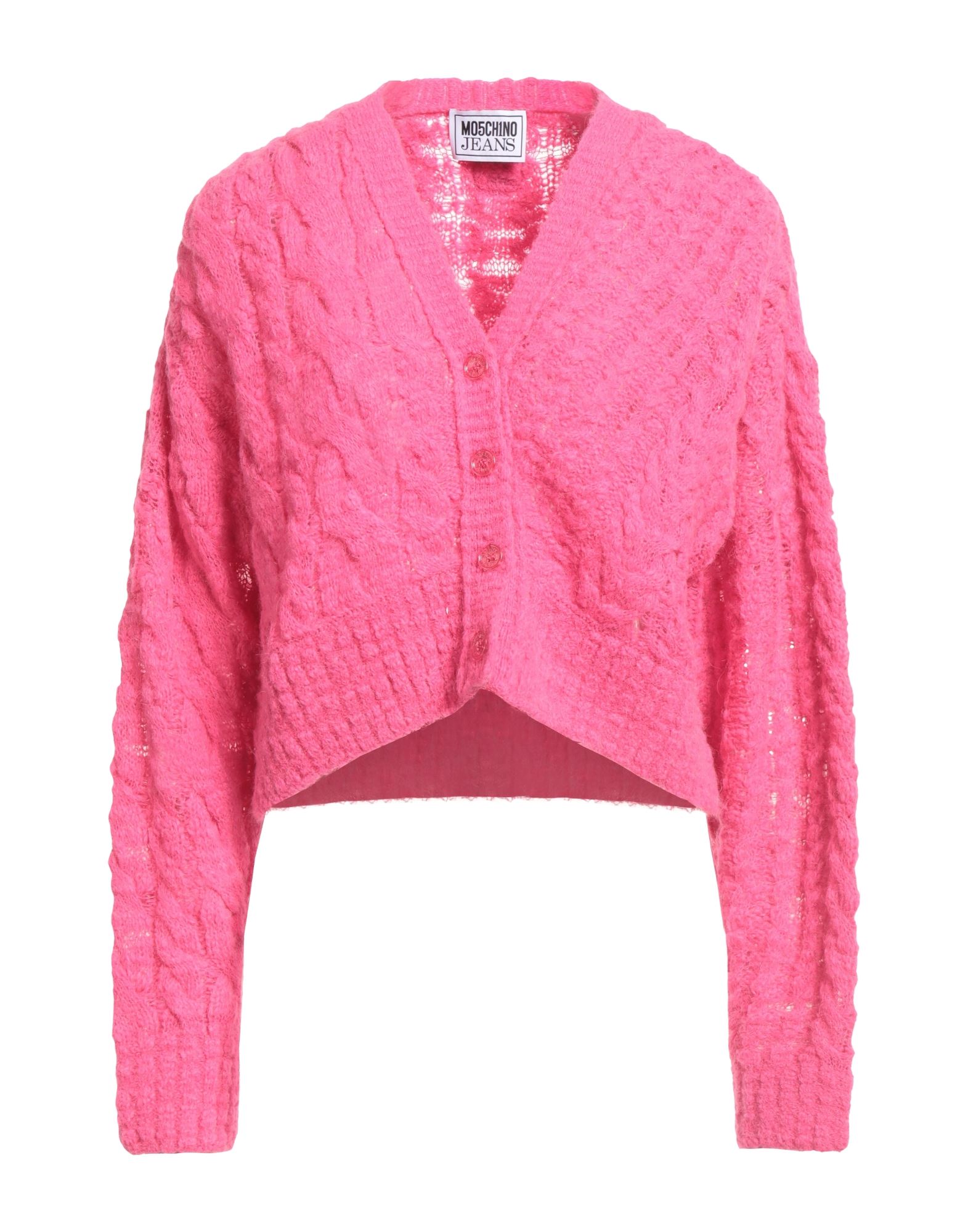 MOSCHINO JEANS Strickjacke Damen Fuchsia MOSCHINO JEANS Strickjacke Damen Fuchsia von MOSCHINO JEANS