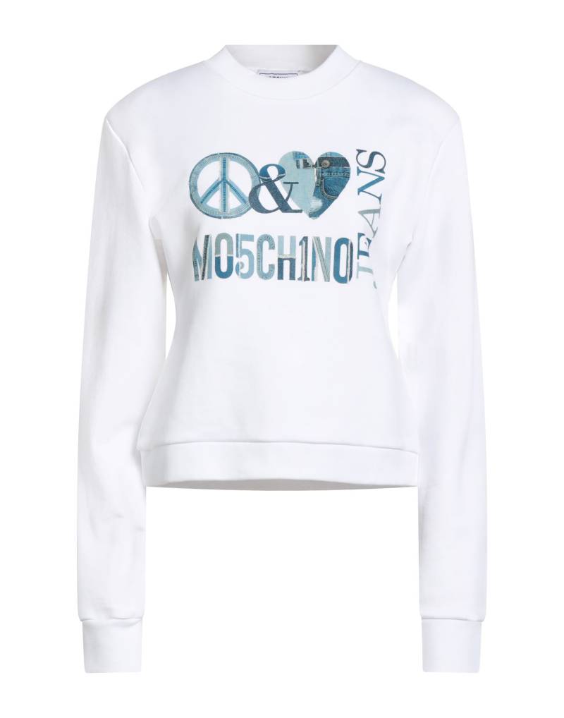 MOSCHINO JEANS Sweatshirt Damen Weiß von MOSCHINO JEANS