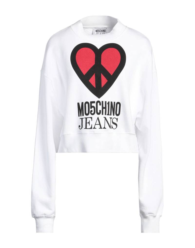 MOSCHINO JEANS Sweatshirt Damen Weiß von MOSCHINO JEANS