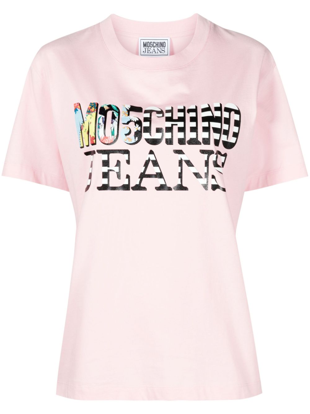 MOSCHINO JEANS T-Shirt mit Logo-Print - Rosa von MOSCHINO JEANS