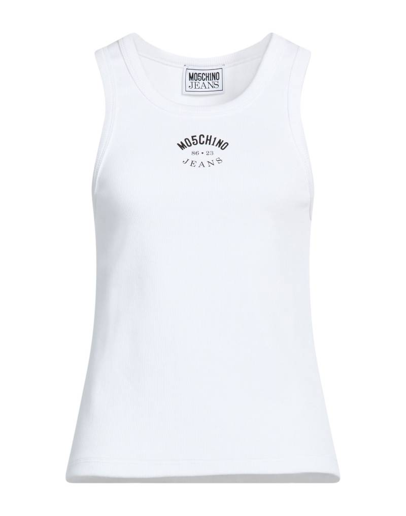 MOSCHINO JEANS Tank Top Damen Weiß von MOSCHINO JEANS