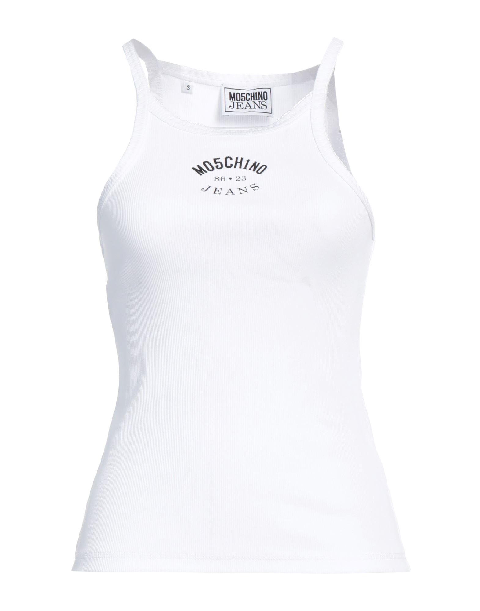 MOSCHINO JEANS Tank Top Damen Weiß MOSCHINO JEANS Tank Top Damen Weiß von MOSCHINO JEANS