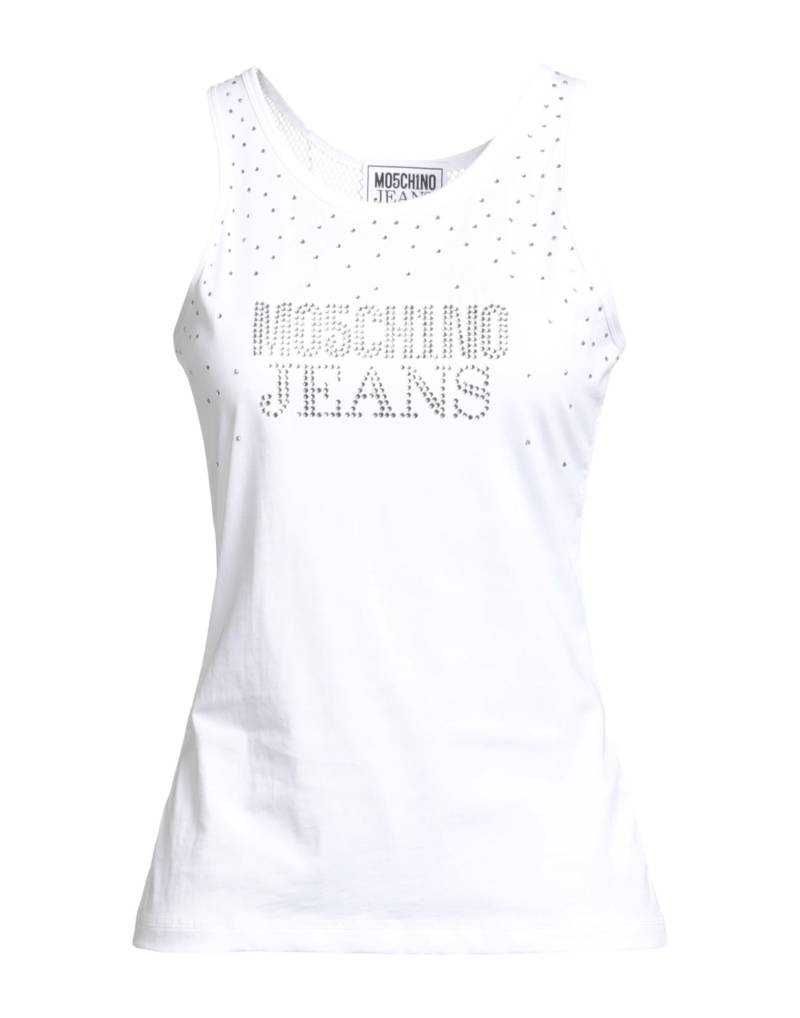 MOSCHINO JEANS Top Damen Weiß von MOSCHINO JEANS