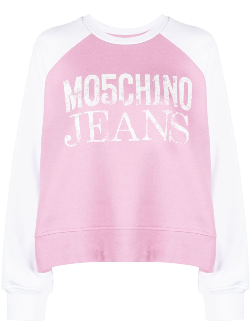 MOSCHINO JEANS Sweatshirt mit Logo-Print - Rosa von MOSCHINO JEANS