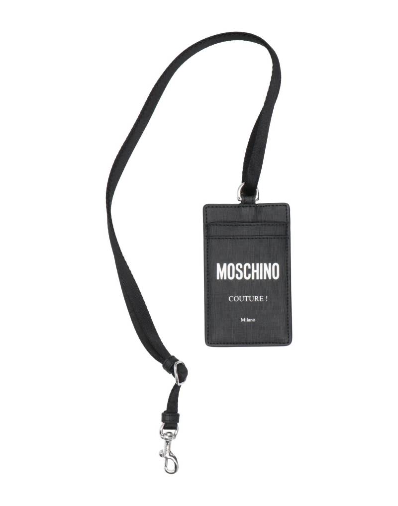 MOSCHINO Dokumentenetui Herren Schwarz von MOSCHINO