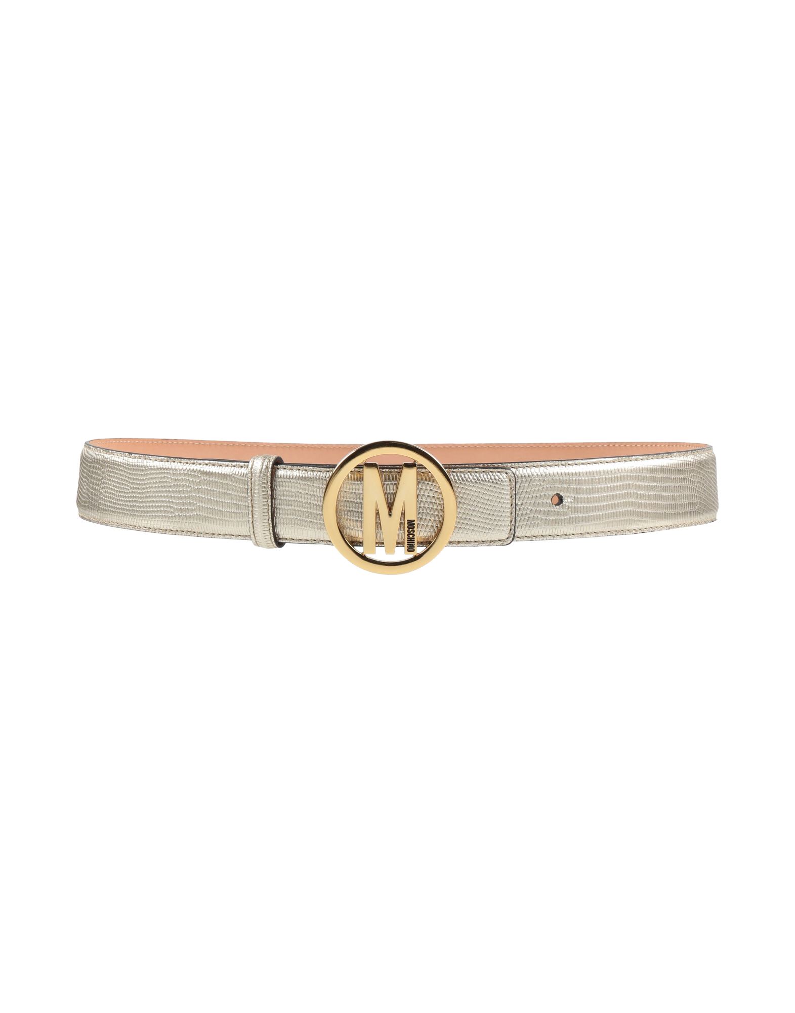 MOSCHINO Gürtel Damen Platin von MOSCHINO