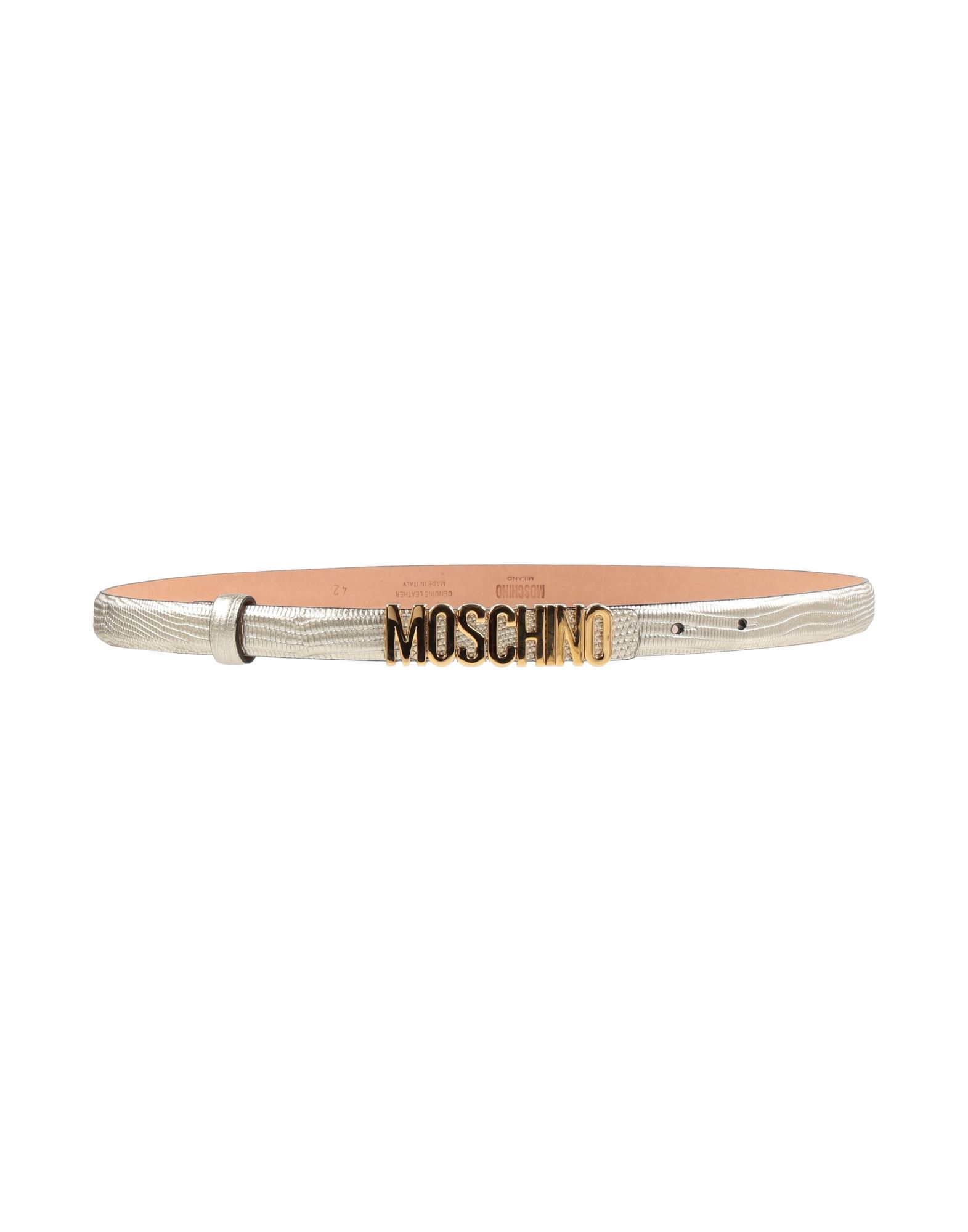 MOSCHINO Gürtel Damen Platin von MOSCHINO