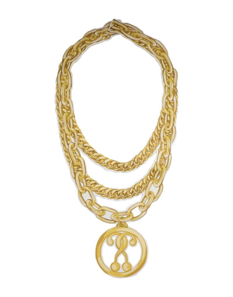 MOSCHINO Halskette Damen Gelb von MOSCHINO