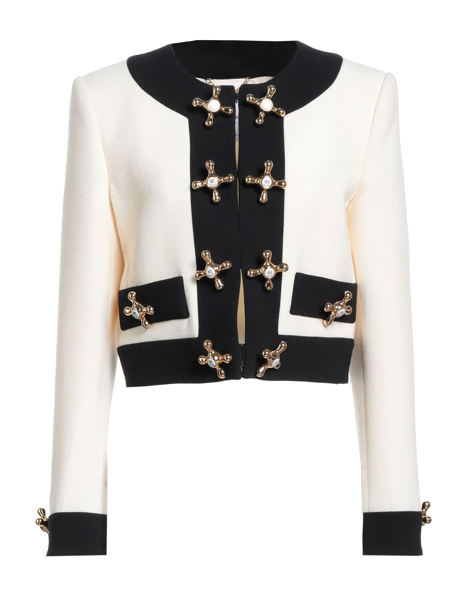 MOSCHINO Jacke & Anorak Damen Cremeweiß MOSCHINO Jacke & Anorak Damen Cremeweiß von MOSCHINO