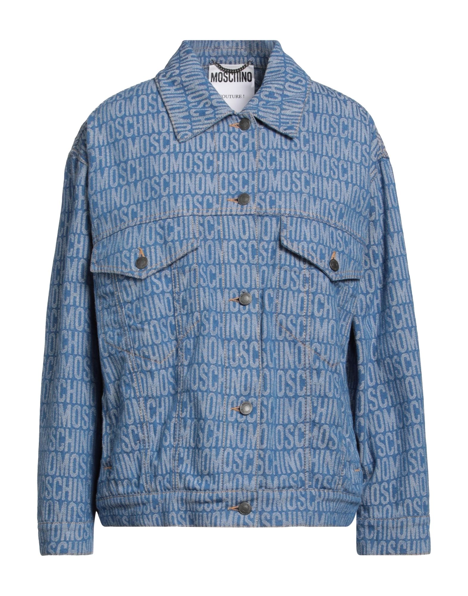 MOSCHINO Jeansjacke/-mantel Damen Blau von MOSCHINO