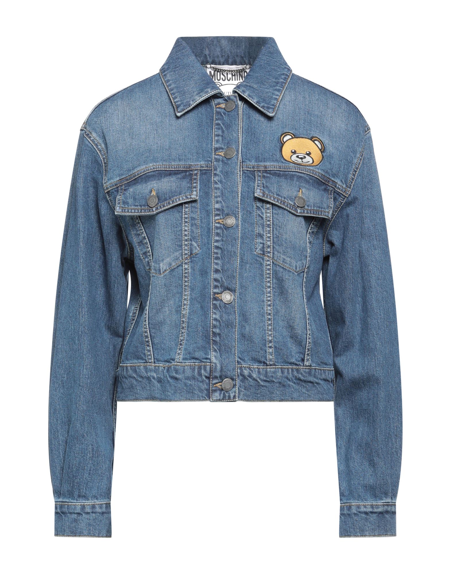 MOSCHINO Jeansjacke/-mantel Damen Blau von MOSCHINO