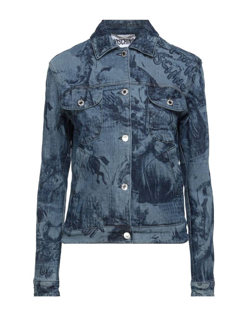 MOSCHINO Jeansjacke/-mantel Damen Blau von MOSCHINO