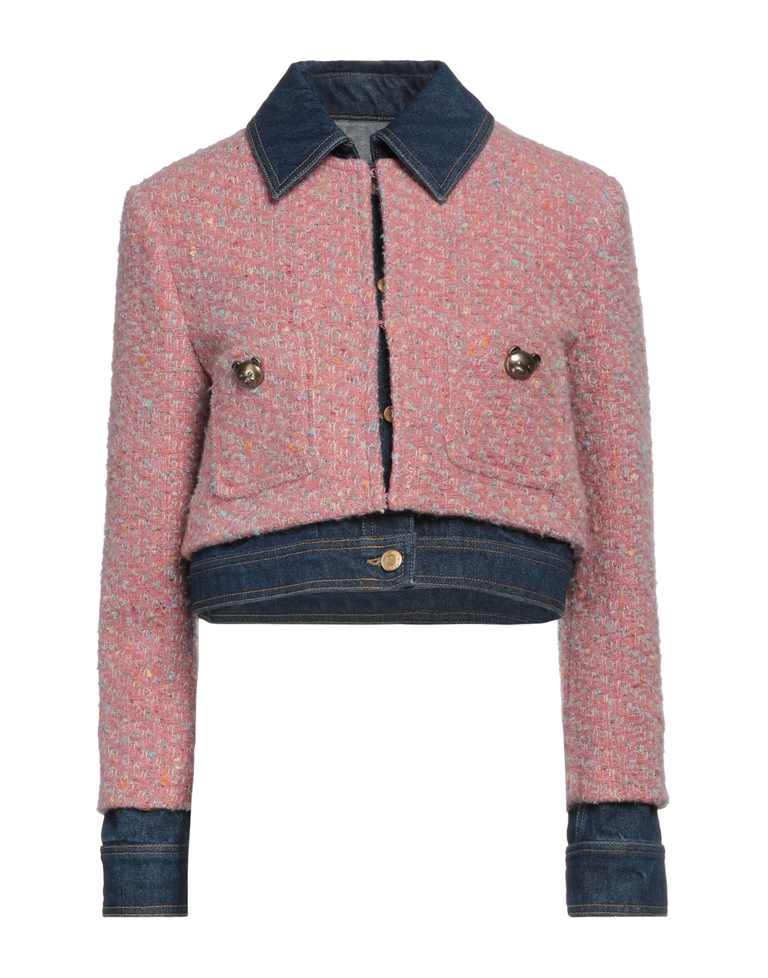 MOSCHINO Jeansjacke/-mantel Damen Rosa von MOSCHINO