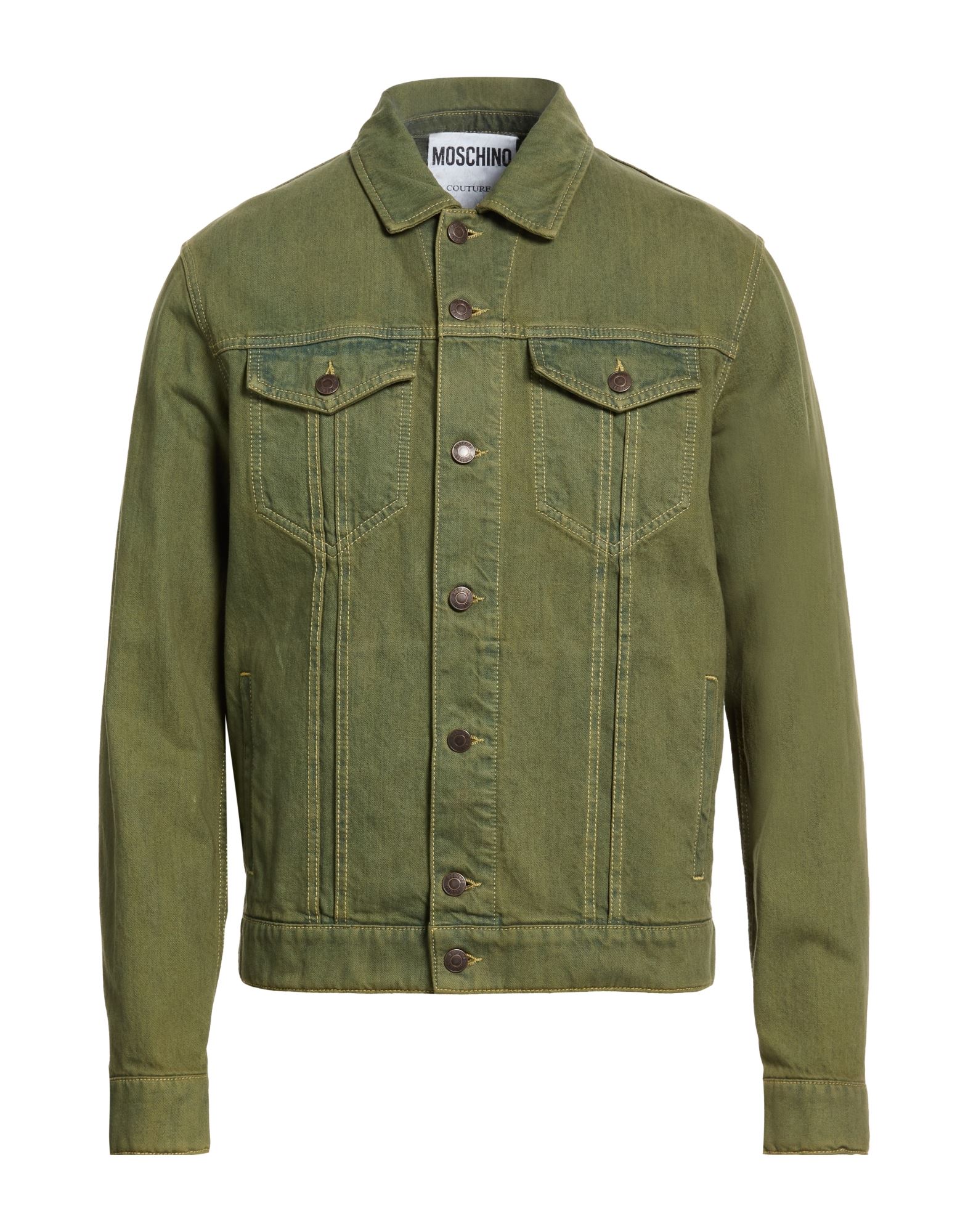 MOSCHINO Jeansjacke/-mantel Herren Militärgrün von MOSCHINO