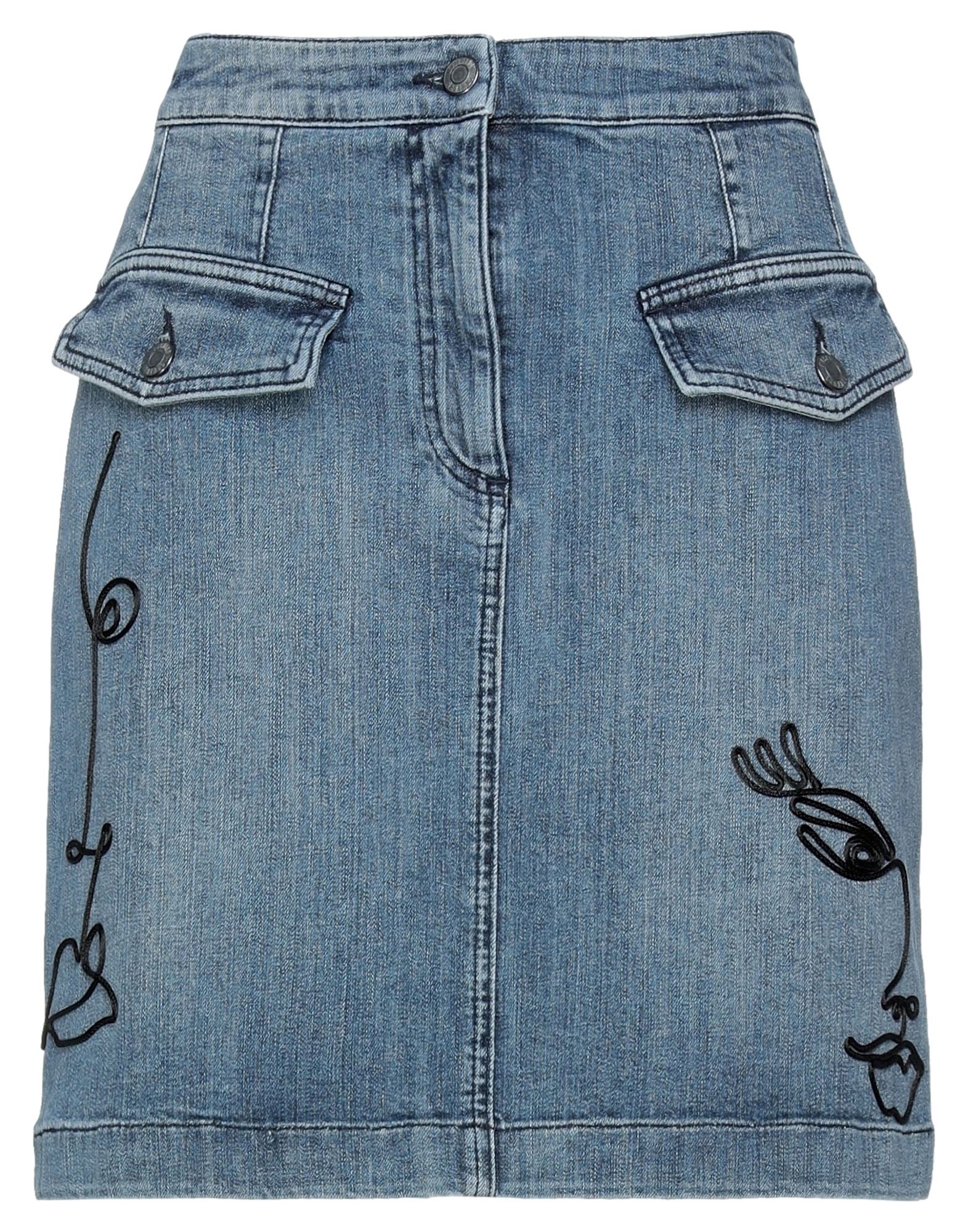 MOSCHINO Jeansrock Damen Blau von MOSCHINO