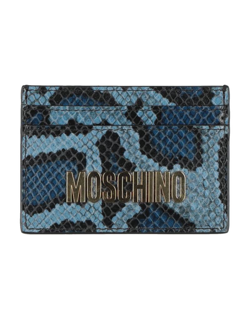 MOSCHINO Kartenetui Damen Blau von MOSCHINO
