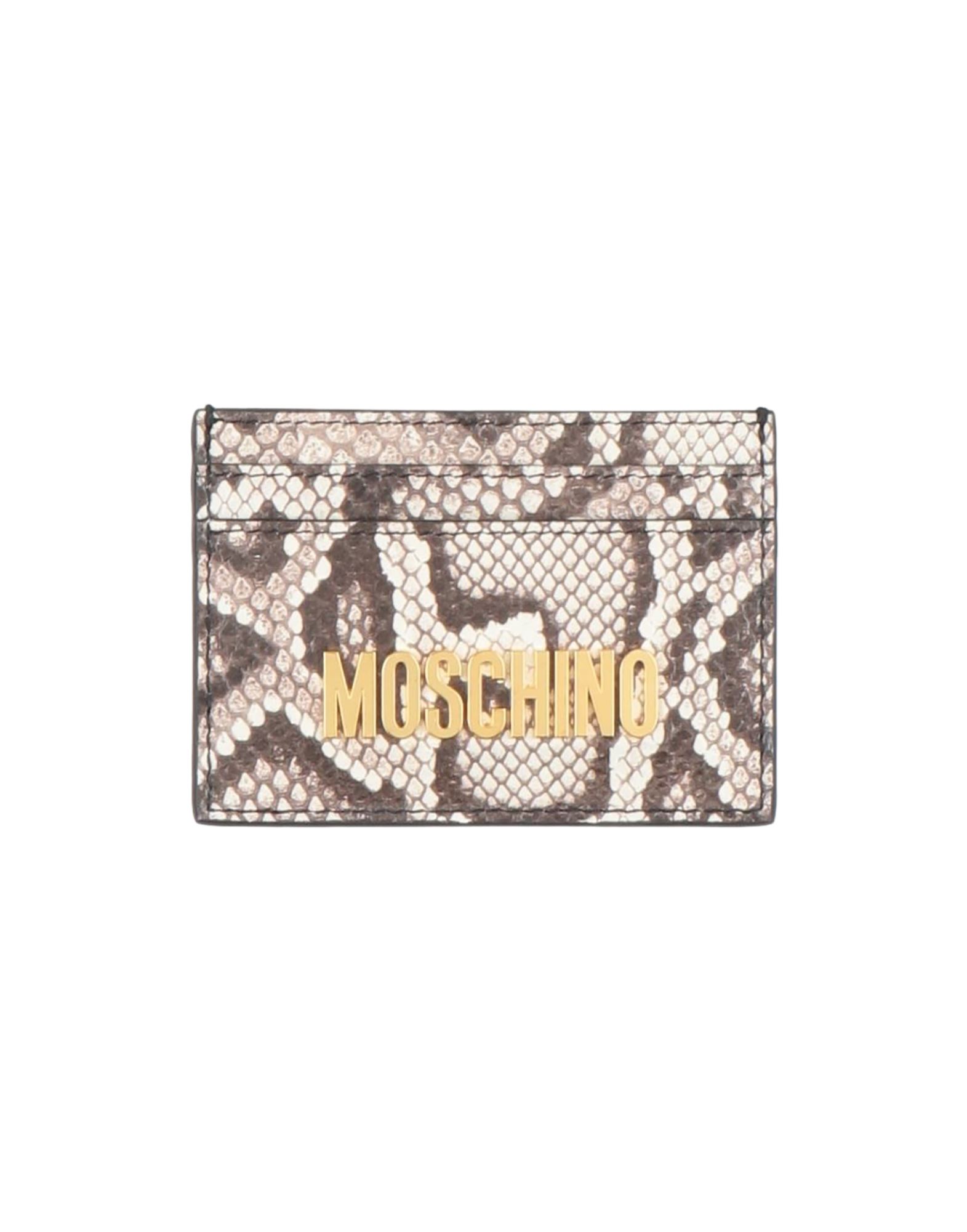 MOSCHINO Kartenetui Damen Dunkelbraun von MOSCHINO