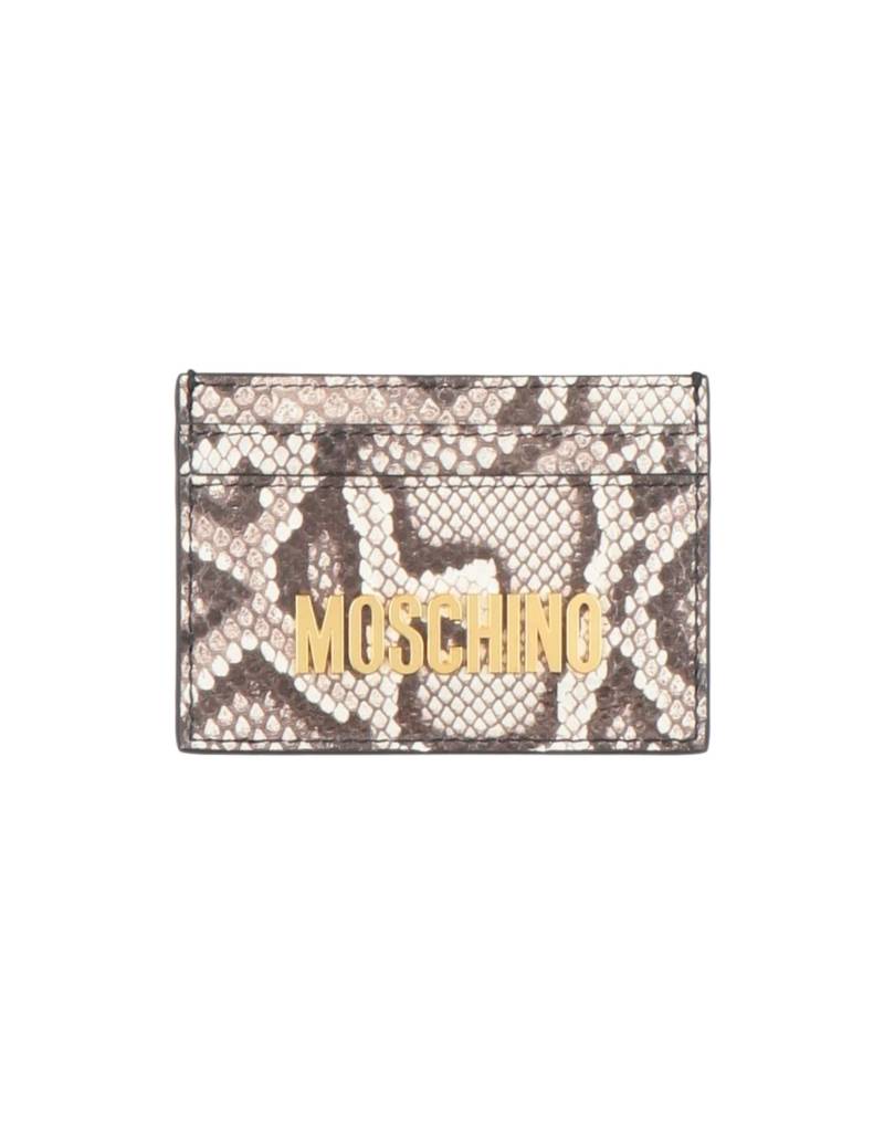 MOSCHINO Kartenetui Damen Dunkelbraun von MOSCHINO