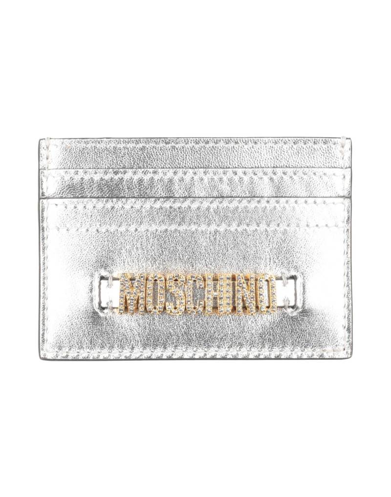 MOSCHINO Kartenetui Damen Silber von MOSCHINO