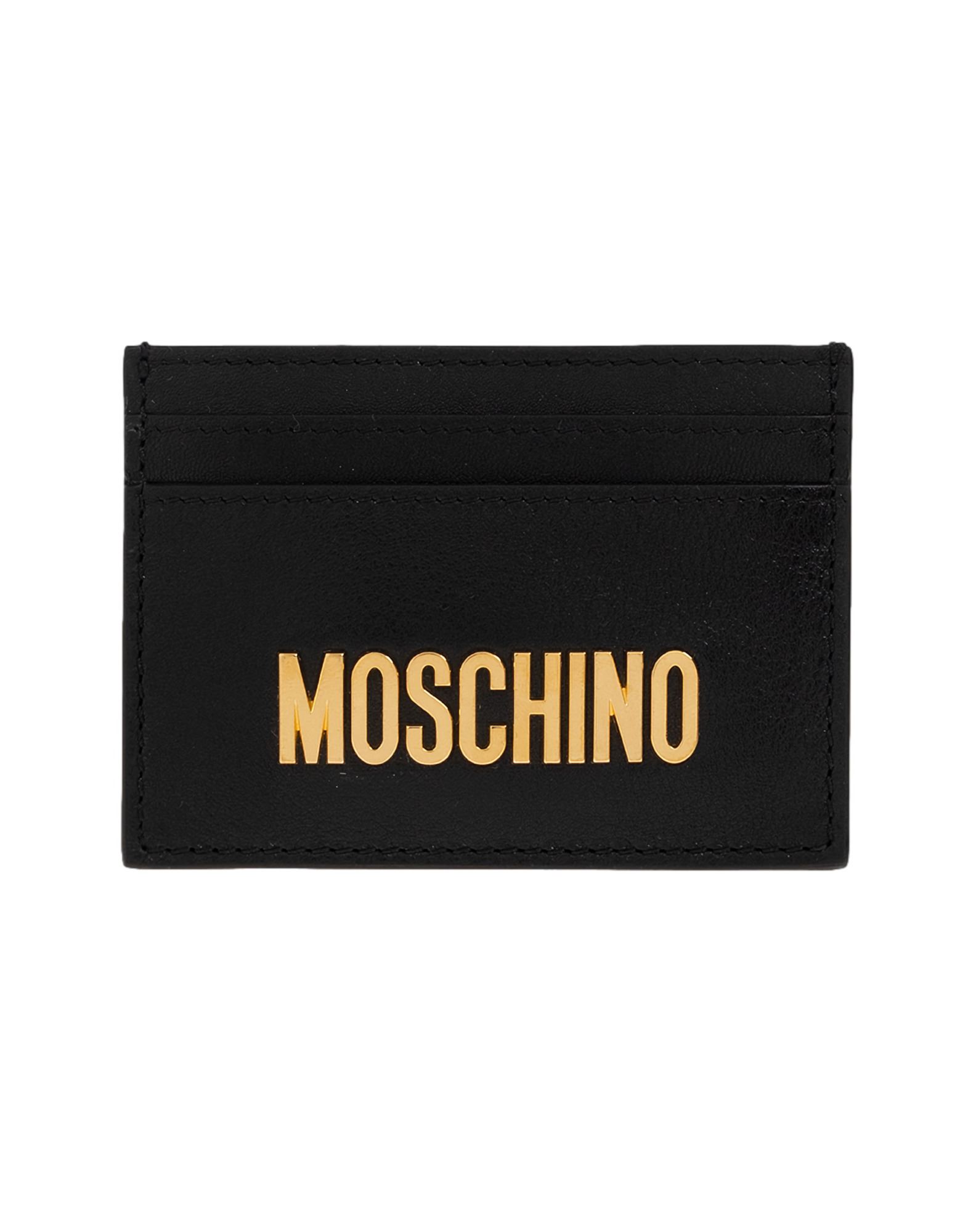 MOSCHINO Kartenetui Herren Schwarz von MOSCHINO