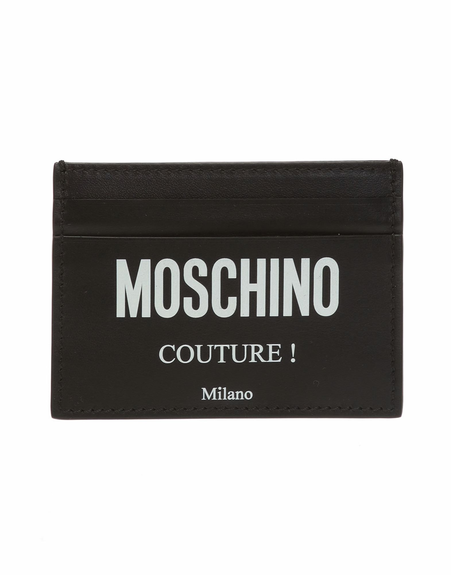 MOSCHINO Kartenetui Herren Schwarz von MOSCHINO