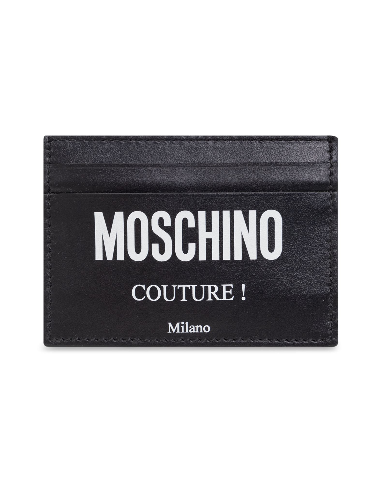 MOSCHINO Kartenetui Herren Schwarz von MOSCHINO