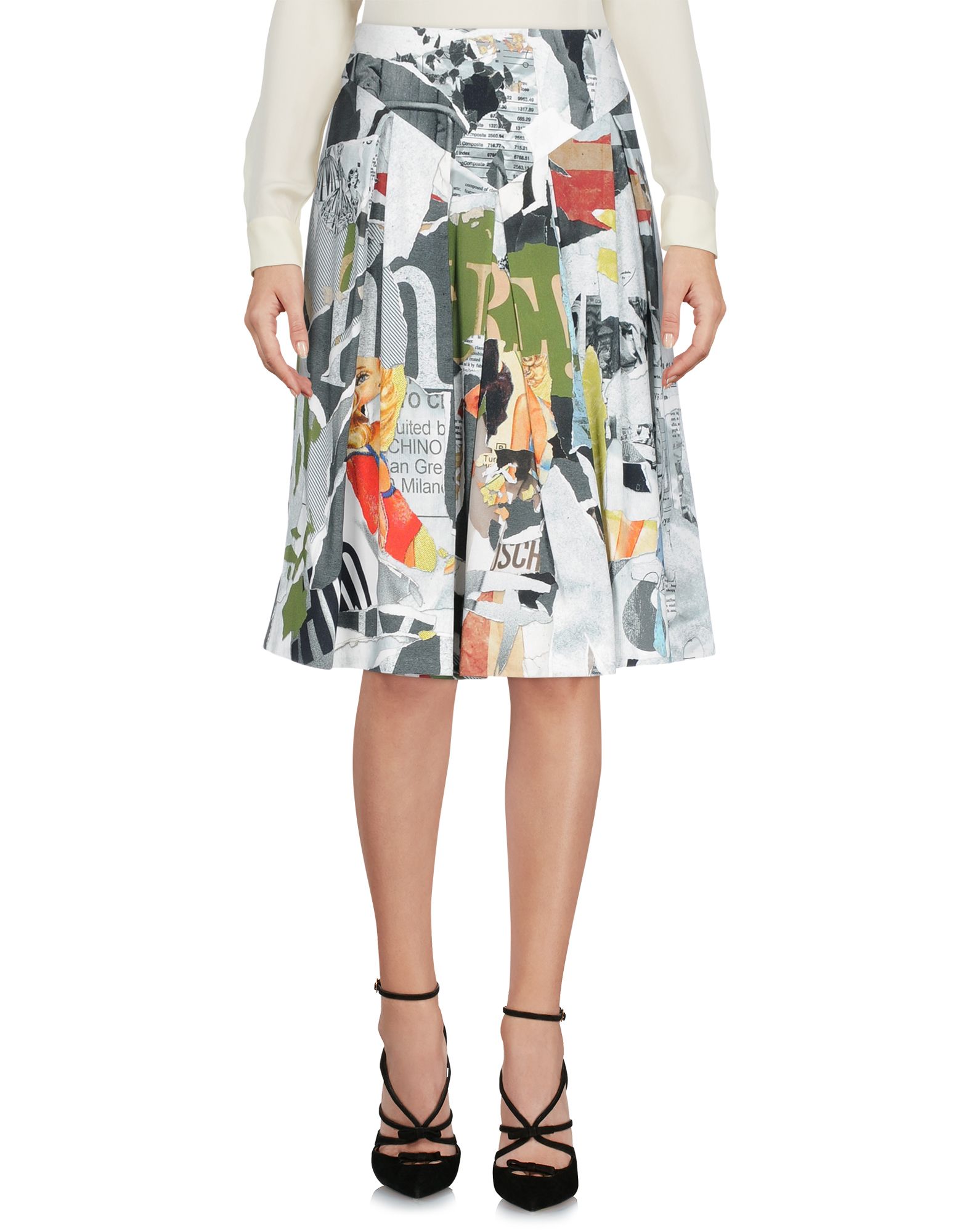 MOSCHINO Midi-rock Damen Hellgrau von MOSCHINO