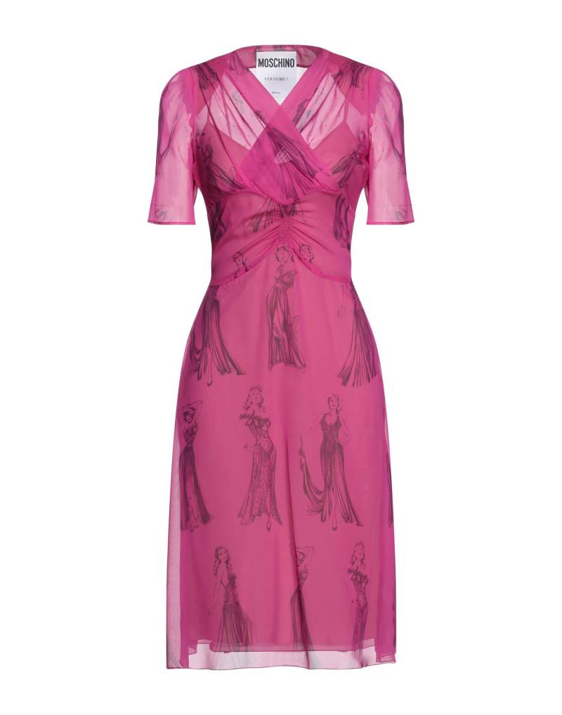 MOSCHINO Midi-kleid Damen Fuchsia von MOSCHINO