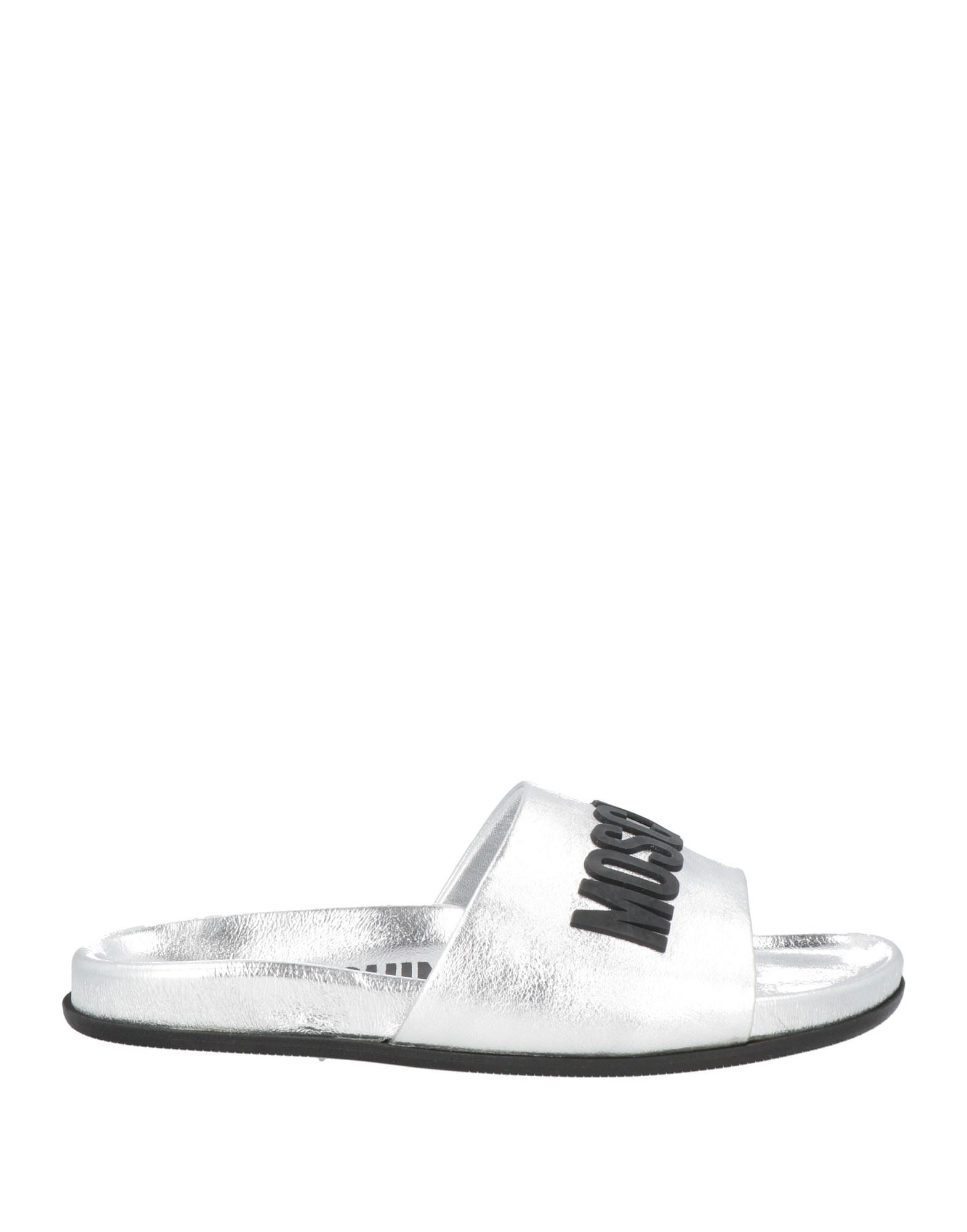 MOSCHINO Sandale Damen Silber von MOSCHINO