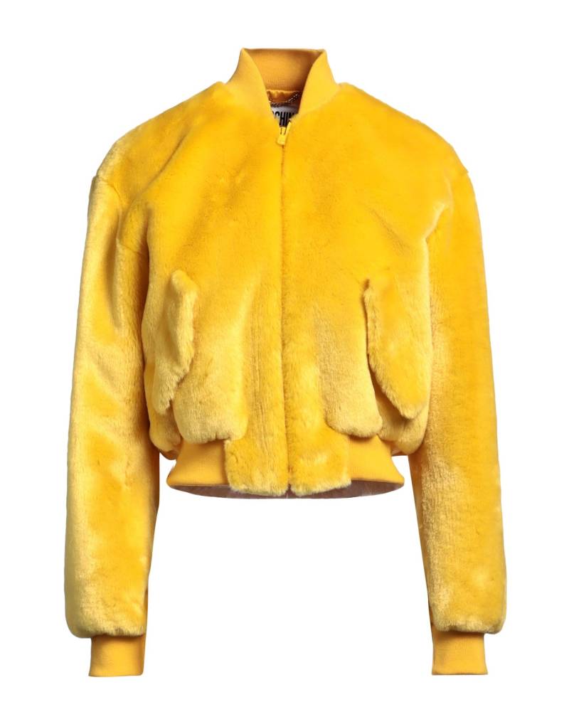 MOSCHINO Shearling- & Kunstfell Damen Gelb von MOSCHINO