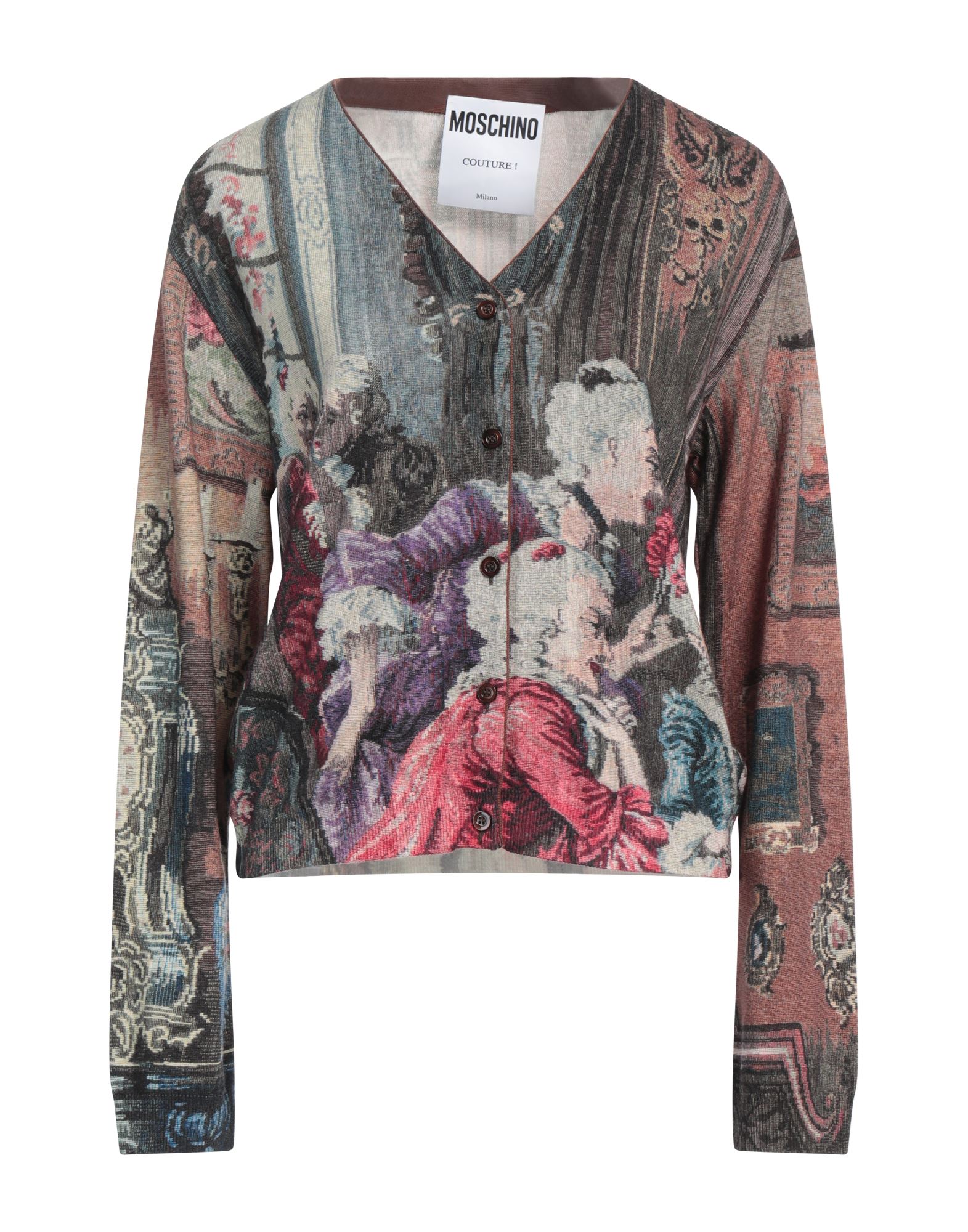 MOSCHINO Strickjacke Damen Braun von MOSCHINO