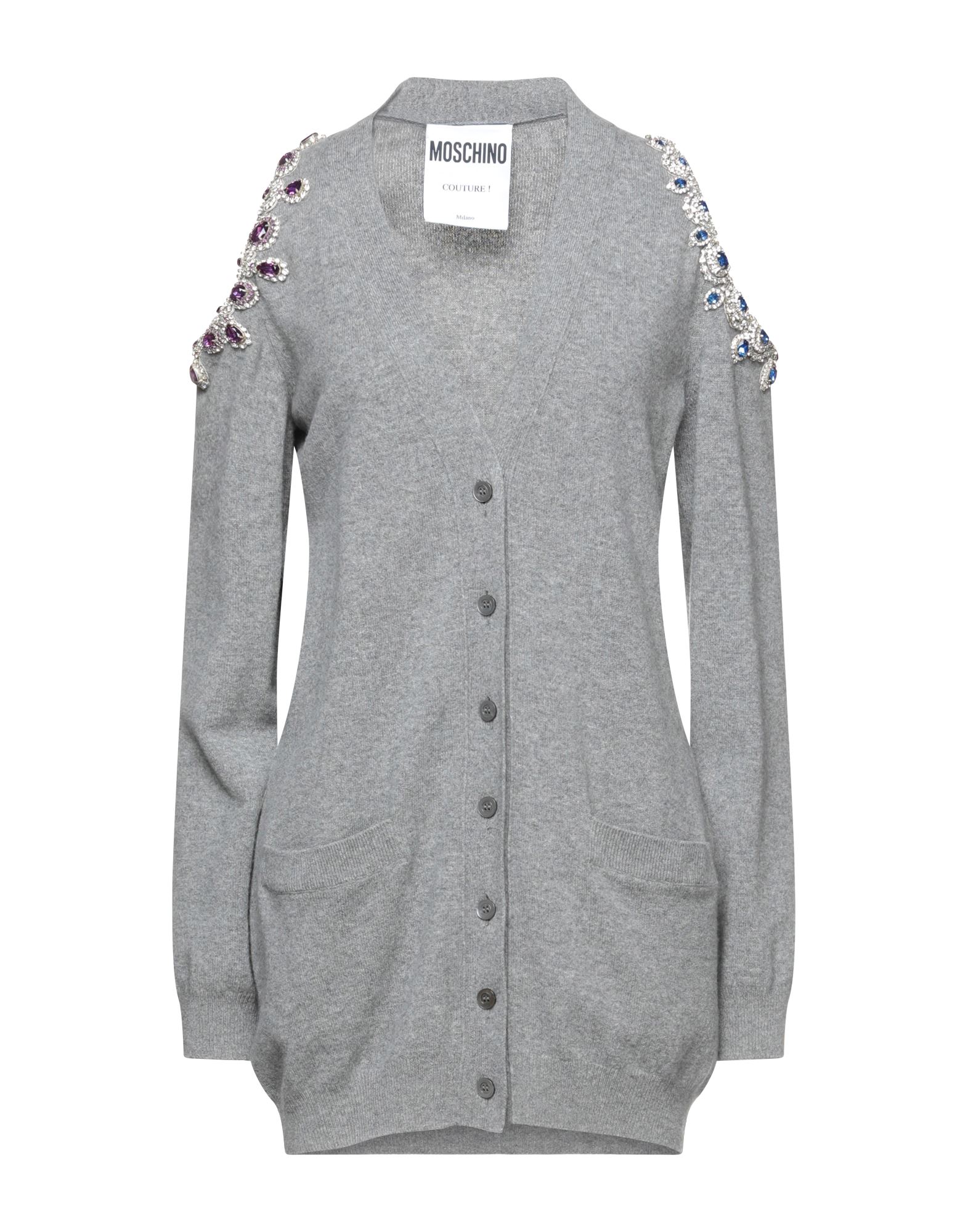 MOSCHINO Strickjacke Damen Grau von MOSCHINO