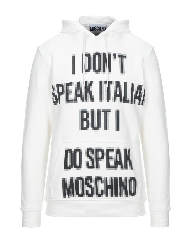 MOSCHINO Sweatshirt Herren Weiß von MOSCHINO