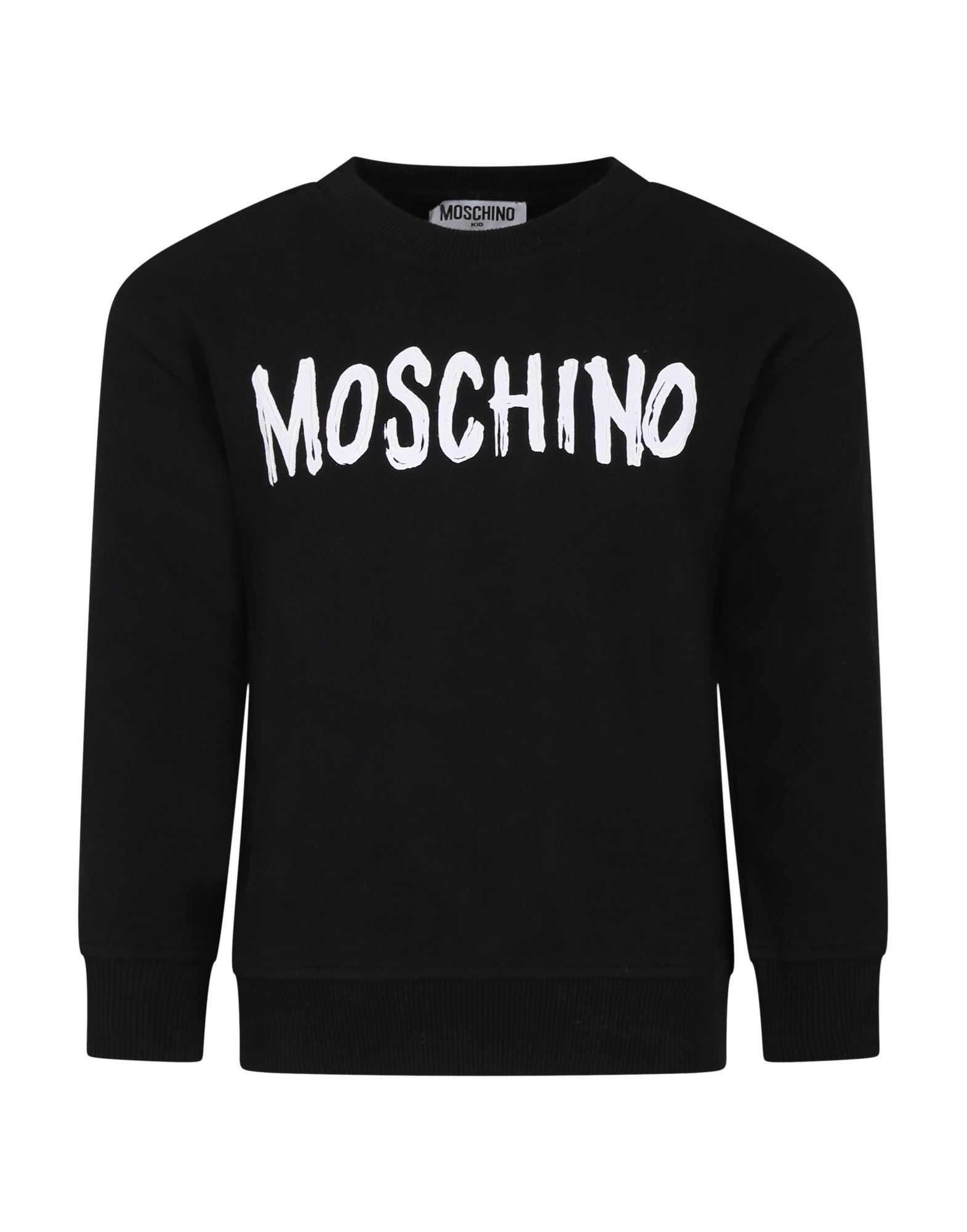 MOSCHINO Sweatshirt Kinder Schwarz von MOSCHINO
