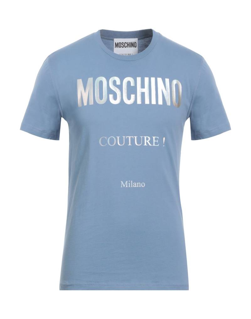 MOSCHINO T-shirts Herren Blaugrau von MOSCHINO
