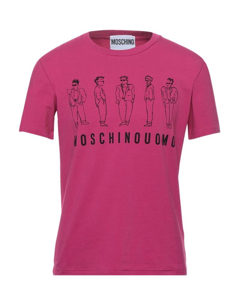 MOSCHINO T-shirts Herren Purpur von MOSCHINO