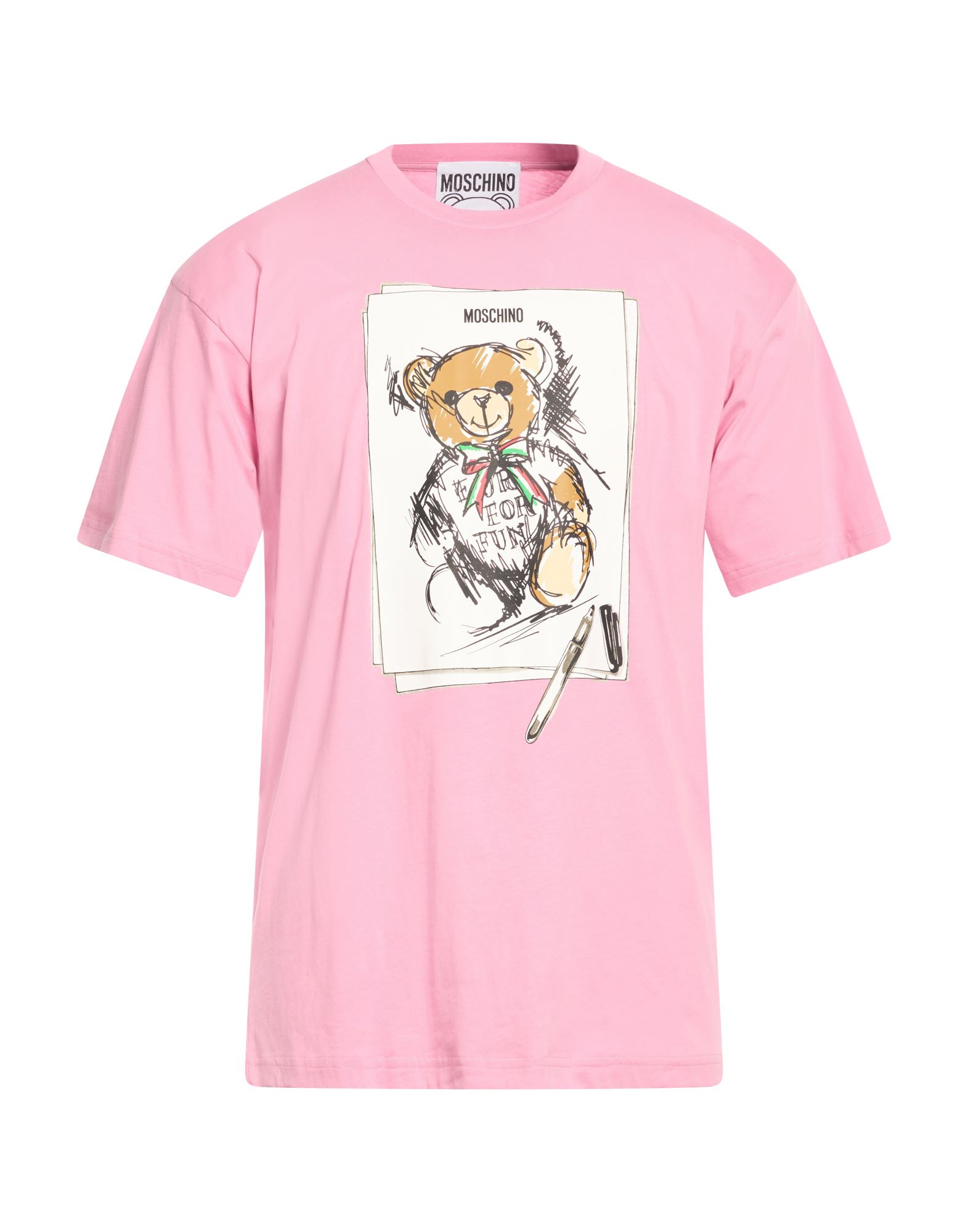 MOSCHINO T-shirts Herren Rosa von MOSCHINO