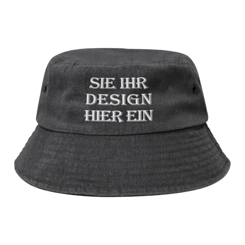 MOSGDBV Fischerhut personalisiert Bucket Hat für Damen – Selbst gestalten Sie Ihr eigenes Design mit Text, Logo oder Foto Sonnenhut– Perfekt für den Sommer, Reisen und Freizeit von MOSGDBV