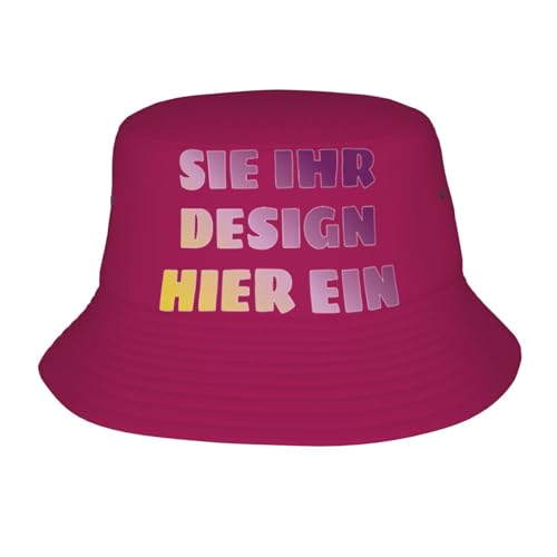 MOSGDBV Fischerhut personalisiert Bucket Hat personalisiert für Herren – Selbst gestalten Sonnenhut Sie Ihren eigenen Anglerhut mit Text, Bild oder Logo – Perfekt für Sommer und Reisen von MOSGDBV