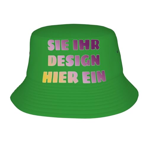MOSGDBV Fischerhut personalisiert Bucket Hat personalisiert für Herren – Selbst gestalten Sonnenhut Sie Ihren eigenen Anglerhut mit Text, Bild oder Logo – Perfekt für Sommer und Reisen von MOSGDBV