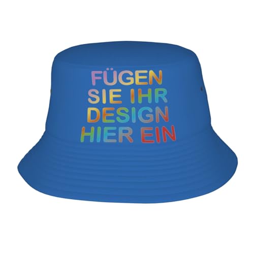 MOSGDBV Fischerhut personalisiert Bucket Hat personalisiertefür Herren – Selbst gestalten Sonnenhut Sie Ihr eigenes Design mit Text, Logo oder Bild – Ideal für Reisen, Sport und Freizeit von MOSGDBV