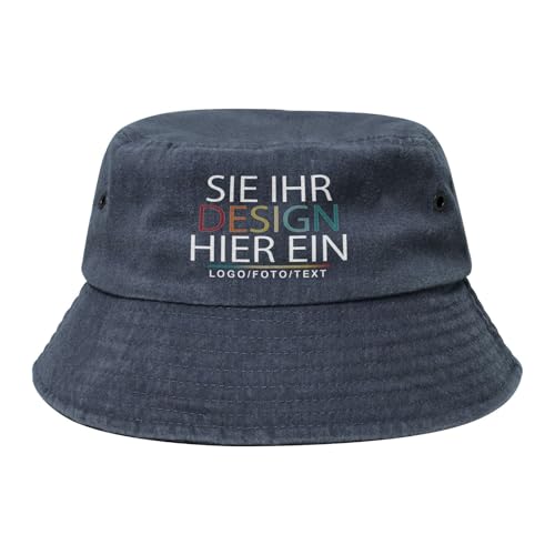 MOSGDBV Fischerhut personalisiert – Selbst gestalten Sonnenhut Sie Ihren eigenen Design mit Foto, Text oder Logo Bucket hat– Ideal für Angeln und Outdoor-Aktivitäten von MOSGDBV
