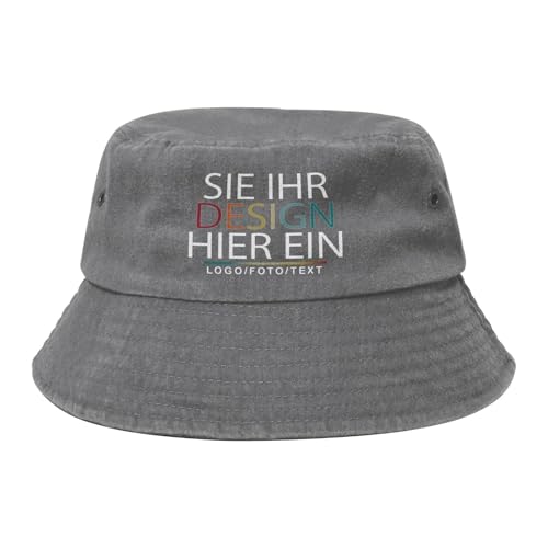 MOSGDBV Fischerhut personalisiert – Selbst gestalten Sonnenhut Sie Ihren eigenen Design mit Foto, Text oder Logo Bucket hat– Ideal für Angeln und Outdoor-Aktivitäten von MOSGDBV