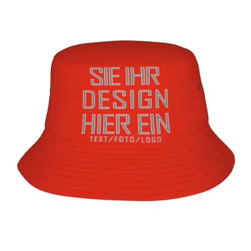 MOSGDBV Fischerhut personalisiert Sonnenhut für Herren – Selbst gestalten Sie Ihren eigenen Fischerhut mit Text, Bild oder Logo Bucket hat– Ideal für den Sommer und Outdoor-Aktivitäten von MOSGDBV