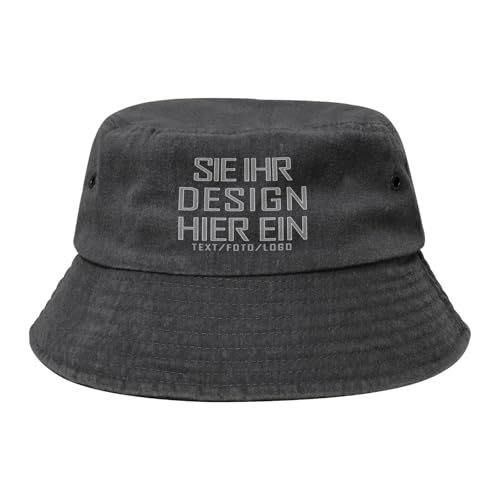 MOSGDBV Fischerhut personalisiert Sonnenhut für Herren – Selbst gestalten Sie Ihren eigenen Fischerhut mit Text, Bild oder Logo Bucket hat– Ideal für den Sommer und Outdoor-Aktivitäten von MOSGDBV