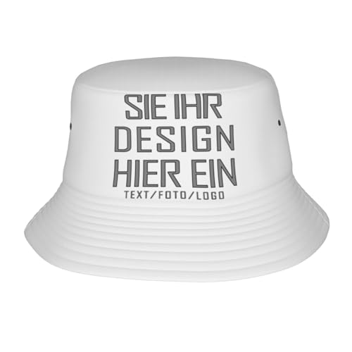 MOSGDBV Fischerhut personalisiert Sonnenhut für Herren – Selbst gestalten Sie Ihren eigenen Fischerhut mit Text, Bild oder Logo Bucket hat– Ideal für den Sommer und Outdoor-Aktivitäten von MOSGDBV